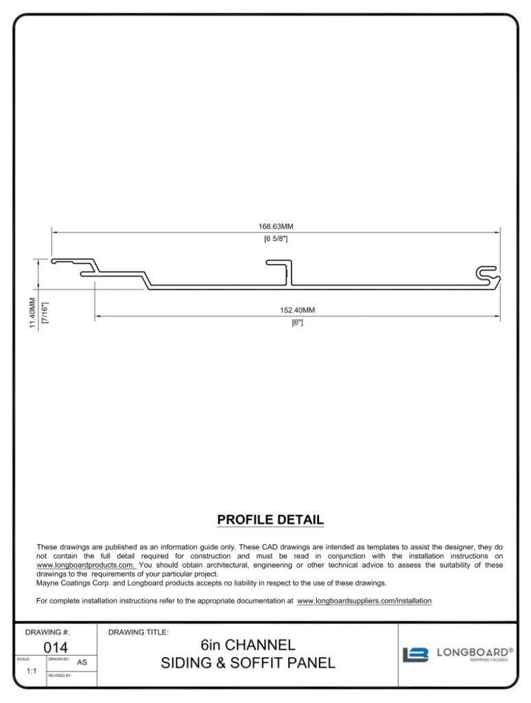 014 6 in Channel Siding and Soffit